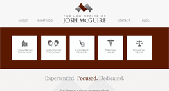 Desktop Screenshot of joshmcguirelaw.com